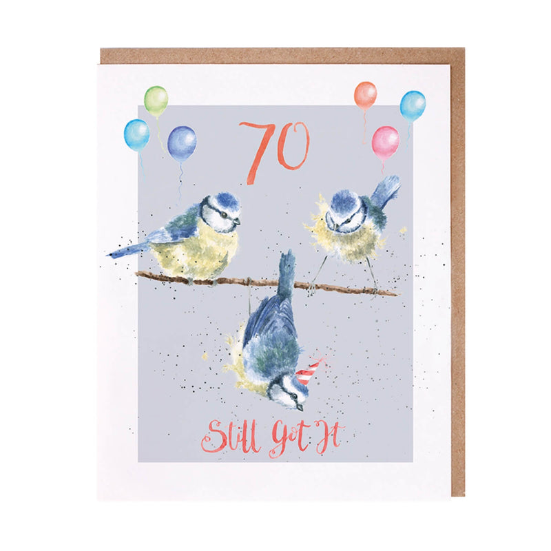 Wrendale Designs by Hannah Dale 70 Still Got It Card - Blue Tit