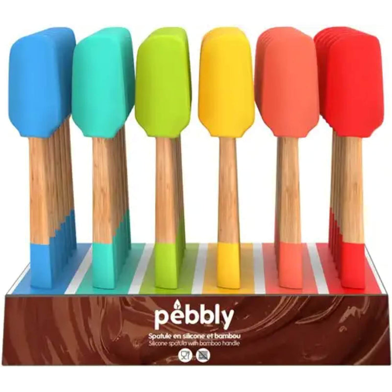 Pebbly Bamboo & Silicone Flexible Spatula - Assorted