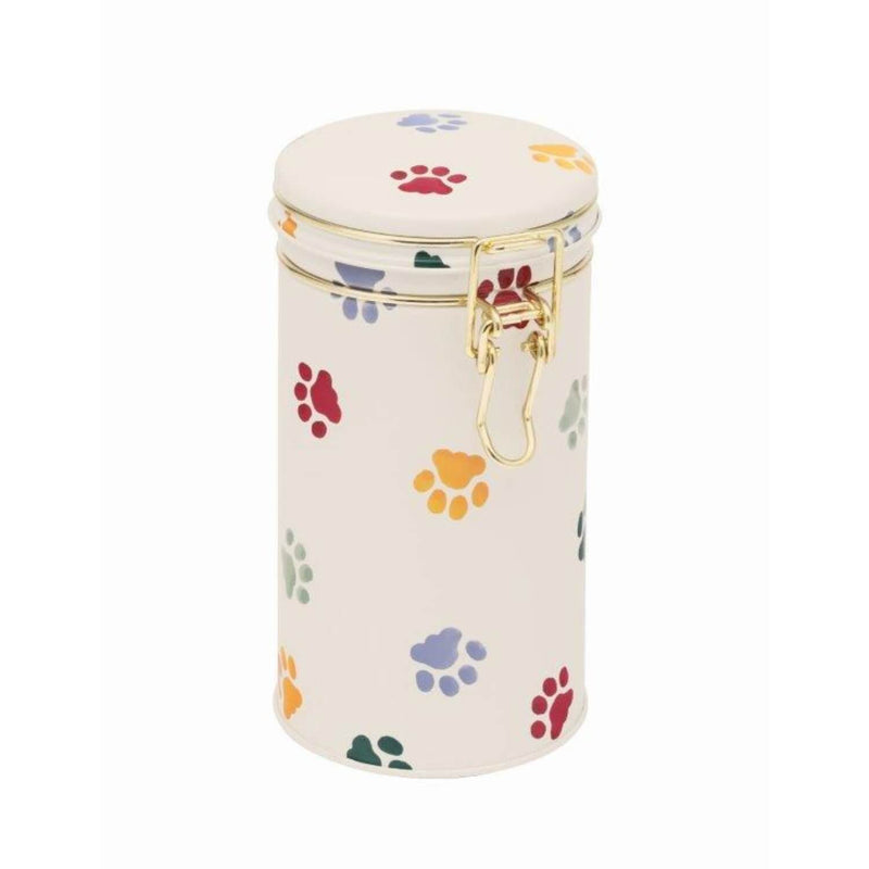 Emma Bridgewater Tall Slim Clip Lid Tin - Polka Paws