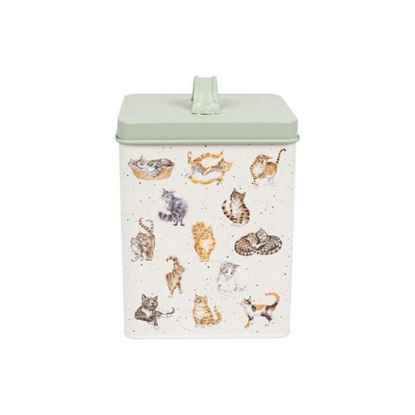Wrendale Designs by Hannah Dale Square Cat Treat Tin