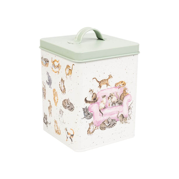 Wrendale Designs by Hannah Dale Square Cat Treat Tin