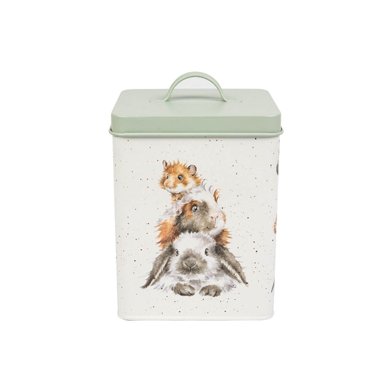 Wrendale Designs by Hannah Dale Guinea Pig/Rabbit Square Treat Tin