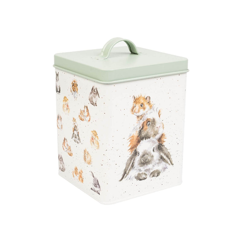 Wrendale Designs by Hannah Dale Guinea Pig/Rabbit Square Treat Tin