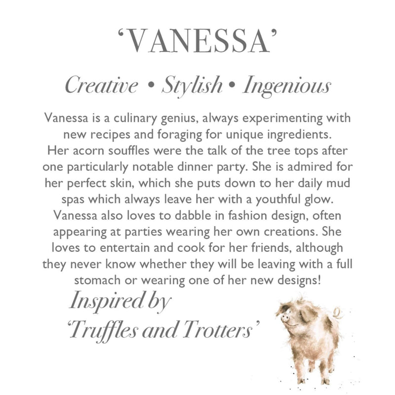 Wrendale Designs by Hannah Dale Plush Toy - Vanessa Pig
