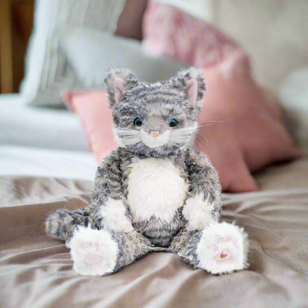 Peluche Wrendale Designs Esmeralda Il Gatto - Grande, Soffice, Grigio