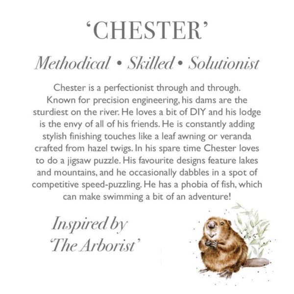 Wrendale Designs by Hannah Dale Junior Plush Toy - Chester the Beaver