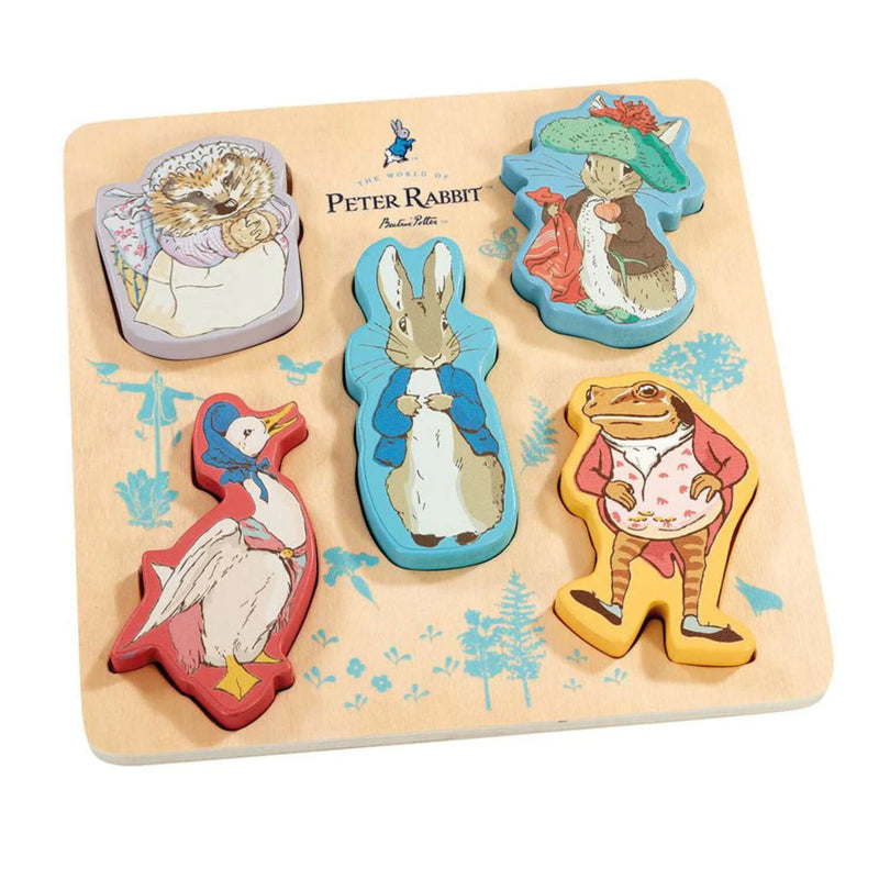 Shop Puzzle Rabbit Buy Peter Rabbit | Wooden Shape Puzzle - 5-Piece – Potters Cookshop