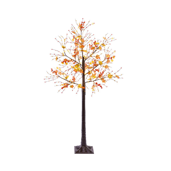 Premier 150cm LED Maple Leaf Tree Decoration - Warm White