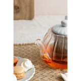 Price & Kensington Luxe 1 Litre Glass Teapot - White