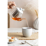 Price & Kensington Luxe 1 Litre Glass Teapot - White