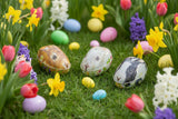 Jo Stockdale Rabbit Egg Shaped Tin - Assorted
