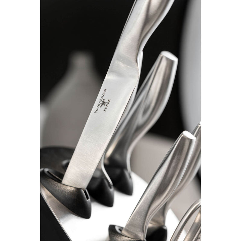 Rockingham Forge 230 Series 7-Piece Knife Block Set - Silver