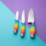 Taylor's Eye Witness 3 Piece Kitchen Knife Set - Rainbow