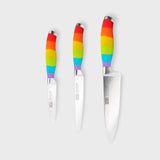Taylor's Eye Witness 3 Piece Kitchen Knife Set - Rainbow