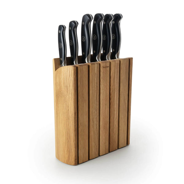 Robert Welch Professional Oak Book 7-Piece Knife Block Set