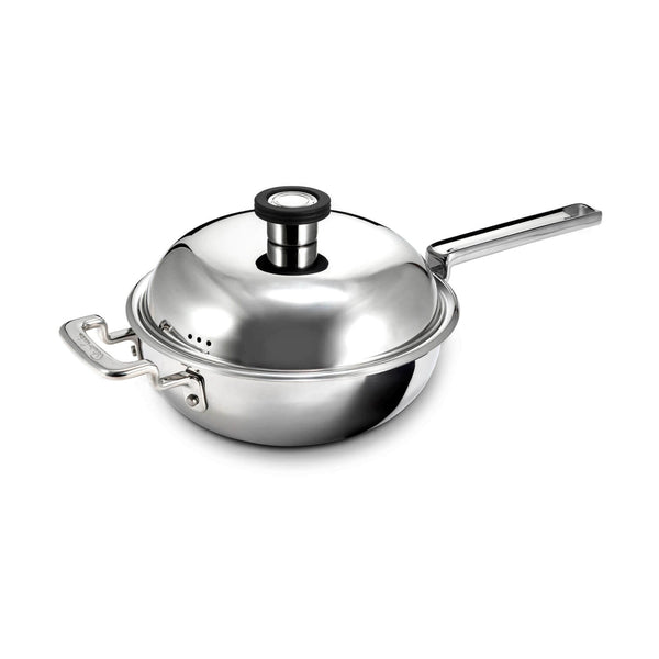 Robert Welch 316 Series Stainless Steel Cookware 22cm Wok with Lid