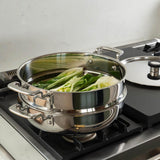 Robert Welch 316 Series Stainless Steel Cookware 28cm Casserole Steamer Set