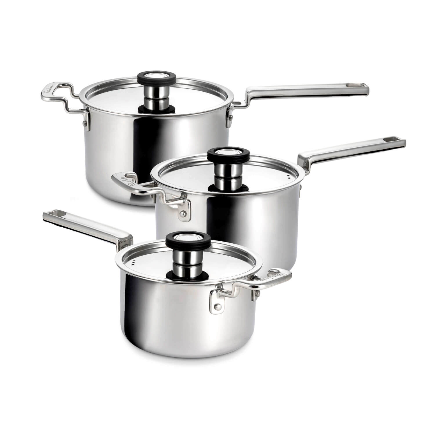Buy Robert Welch | 316 Series S/Steel Cookware 3-Piece Saucepan Set ...