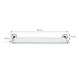 Robert Welch Burford 18|10 Stainless Steel Bathroom Glass Shelf