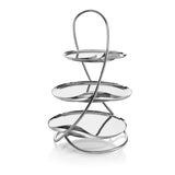 Robert Welch Drift Mirror Polished Stainless Steel 3-Tiered Cake Stand
