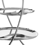 Robert Welch Drift Mirror Polished Stainless Steel 3-Tiered Cake Stand
