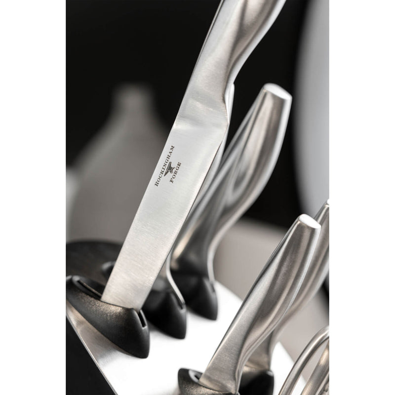 Rockingham Forge RF-230 Series 7-Piece Stainless Steel Knife Block Set