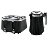 Russell Hobbs Bronte™ 26750 Kettle & 26770 4-Slice Toaster - Black