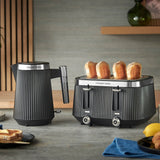 Russell Hobbs Bronte™ 26750 Kettle & 26770 4-Slice Toaster - Black