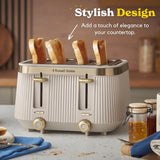 Russell Hobbs Bronte™ 26750 Kettle & 26771 4-Slice Toaster - Stone