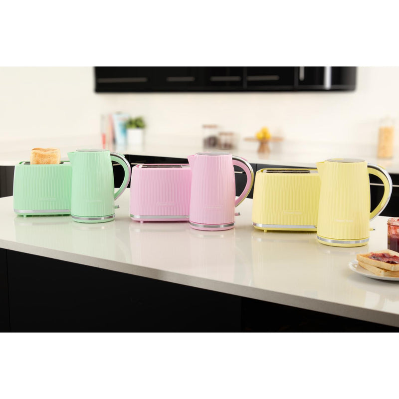 Russell Hobbs Eden 1.7 Litre Kettle & 2-Slice Toaster Set - Lemon