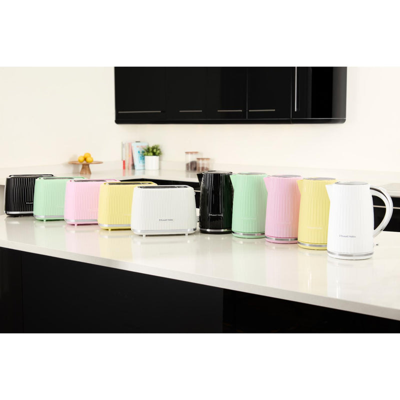 Russell Hobbs Eden 1.7 Litre Kettle & 2-Slice Toaster Set - Lemon