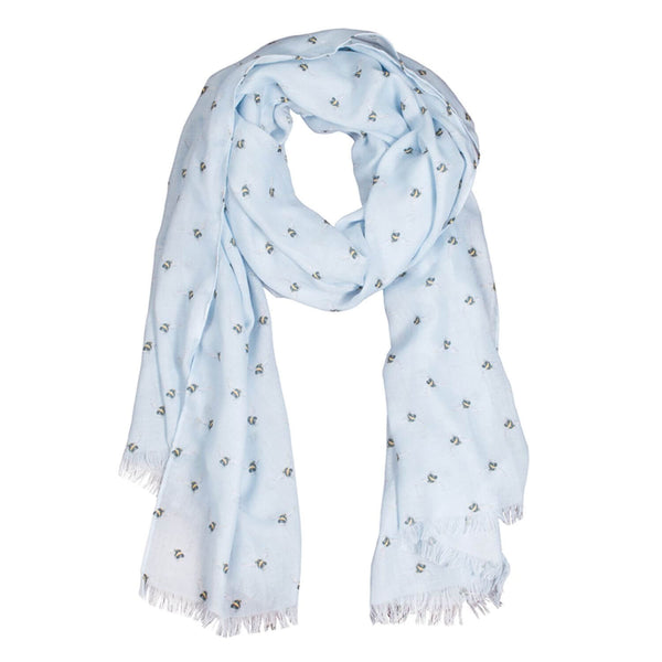 Wrendale Designs by Hannah Dale Scarf - Flight of the Bumble Bee