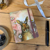 Alex Clark Small Chunky Notebook - Rabbit & Daisies