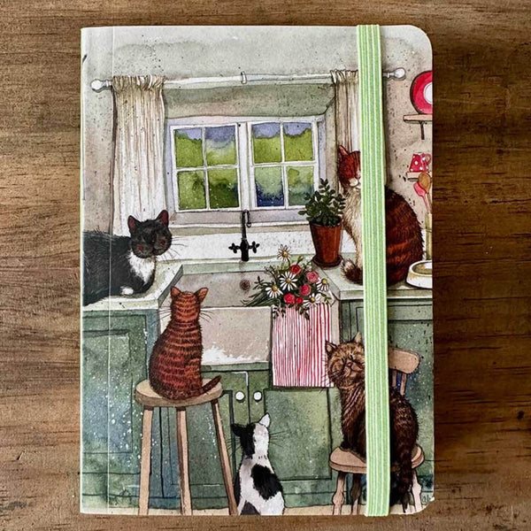 Alex Clark Small Chunky Notebook - Cats In The Kitchen