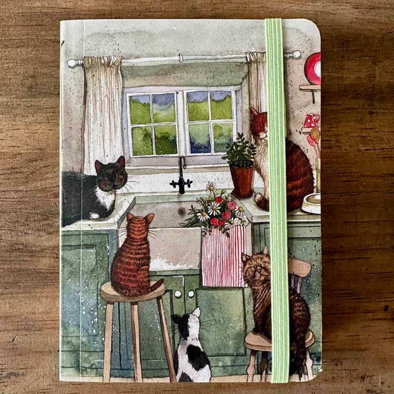 Alex Clark Small Chunky Notebook - Cats In The Kitchen