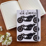 Alex Clark Small Chunky Notebook - Old Classic Motorbike
