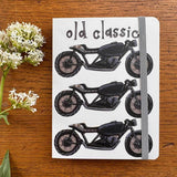 Alex Clark Small Chunky Notebook - Old Classic Motorbike