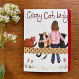 Alex Clark Small Chunky Notebook - Crazy Cat Lady
