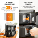 Swan SD10522 Cyclone Duo Layer 11-Litre Air Fryer - Black