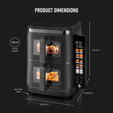 Swan SD10522 Cyclone Duo Layer 11-Litre Air Fryer - Black
