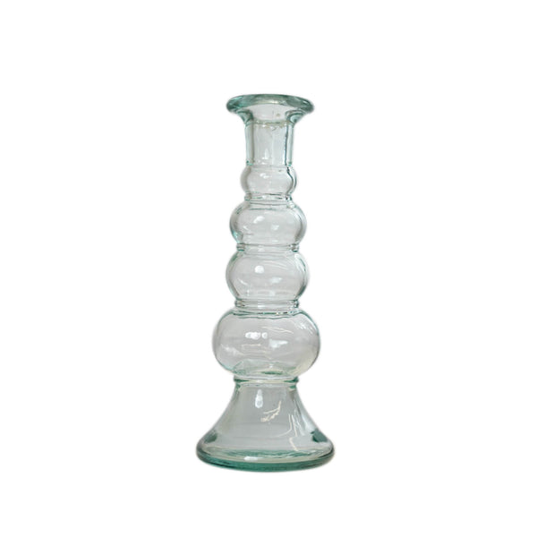 Stow Green Recycled Glass 22cm Candlestick Holder - Baco