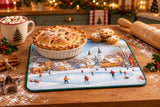 Stow Green Medium Worktop Protector - Christmas Ice Skating