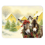 Stow Green Medium Worktop Protector - Christmas Donkeys