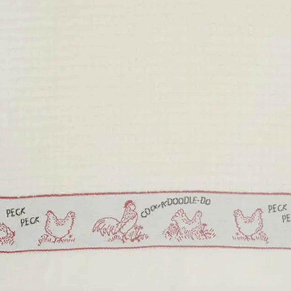 Stow Green Terry Tea Towel - Pecking Order