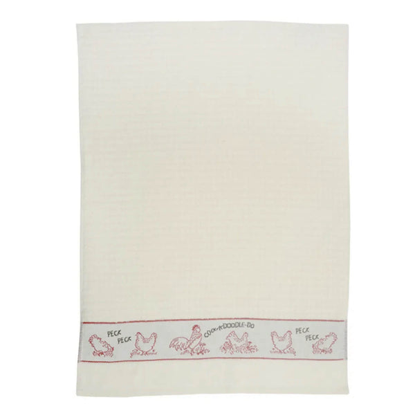 Stow Green Terry Tea Towel - Pecking Order