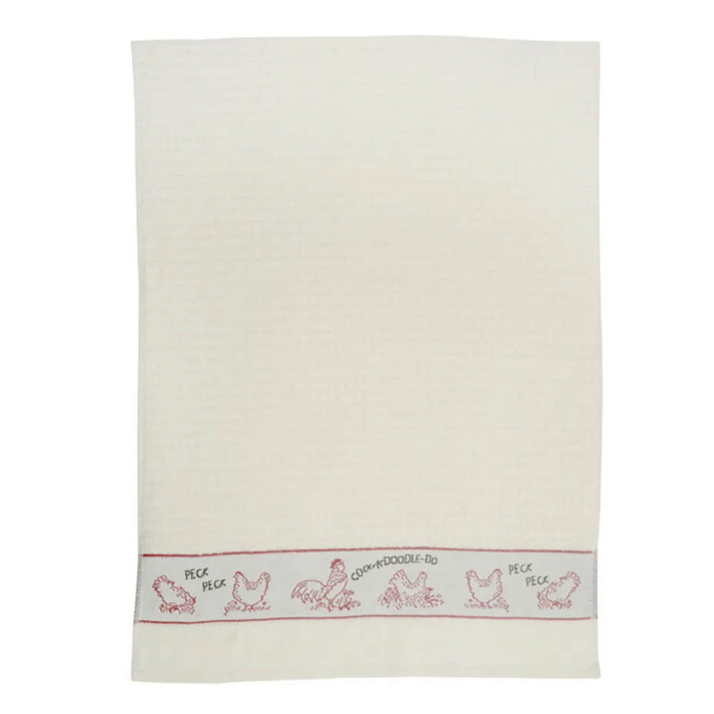 Stow Green Terry Tea Towel - Pecking Order