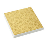 Stow Green Christmas Gold Stars Embossed Paper Napkins - Pack of 16