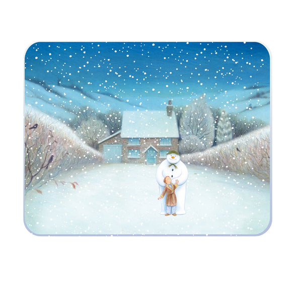 The Snowman And James Medium Glass Worktop Protector