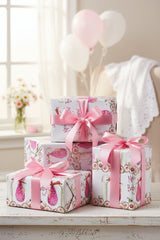 Alex Clark Bagged Gift Wrap With Tags - New Baby Girl