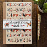 Alex Clark Large Hardback Notebook - Charismatic Cats